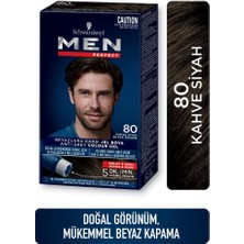 Men Perfect Saç Boyası 80 - Kave Siyah X 3 Adet