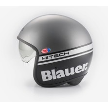 Blauer Pilot Açık Motosiklet Kaskı (Mat Gri)