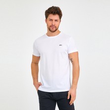Slazenger REPUBLIC Erkek Tişört Beyaz