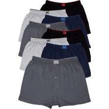 Tutku 8'li Fırsat Ürünü! Erkek Penye Havlu Bel Boxer Karışık Renk 412001181111