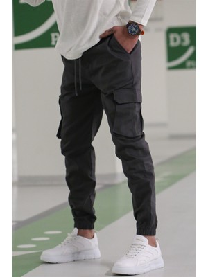 Madmext Erkek Füme Kargo Cep Pantolon 5447