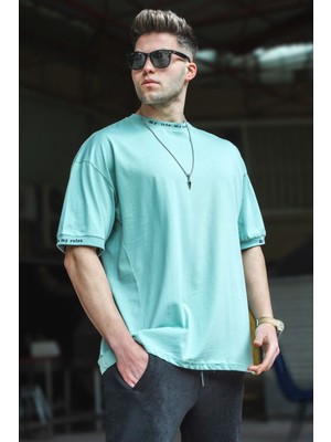Madmext Mint Yeşili Oversize T-Shirt 5803