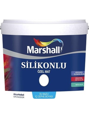 Marshall Silikonlu Özel Mat Duvar Boyası 1 Lt