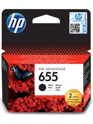 HP Orijinal 655 Mürekkep Kartuşu Siyah (CZ109AE)