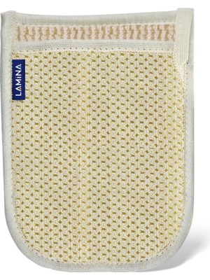 Lamina Çift Taraflı Pamuklu Banyo Eldiven Kesesi