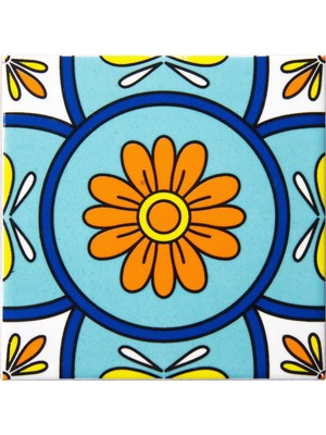 Can Seramik 10*10 cm Cç-92 Kütahya Çini Karo ( 5'li 1 Paket )