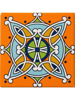 Can Seramik 10*10 cm Cç-87 Kütahya Çini Karo ( 5'li 1 Paket )