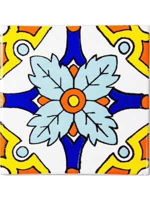 Can Seramik 10*10 cm Cç-98 Kütahya Çini Karo ( 5'li 1 Paket )