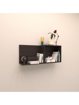 Rafkestir Hira Duvar Rafı Wenge ( Mat )