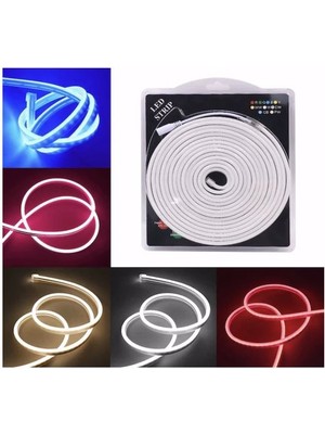 Hazar Led 12 Volt 6x12mm Kırmızı Esnek Neon Led (5 Metre)