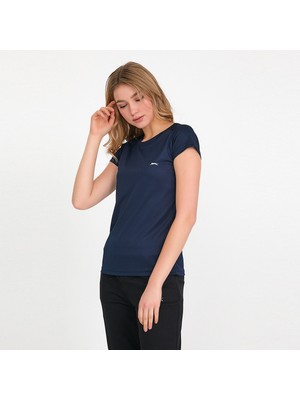 Slazenger RELAX IN Kadın Slim Fit Tişört Lacivert