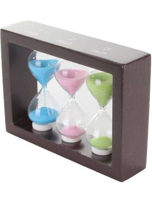 Tazador Ahşap El Yapımı 3'lü Kum Saati