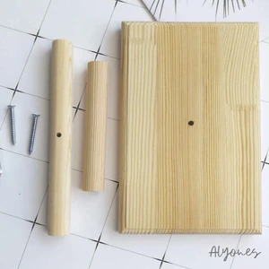 Ahşap Kuş Eğitim Standı, Portatif T Tünek 15 cm