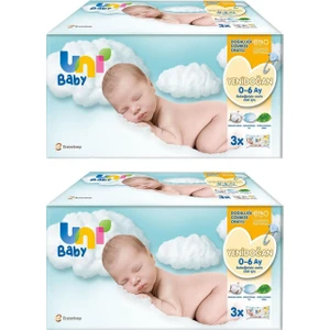 Uni Baby Yenidoğan Islak Mendil 3 x 40 Yaprak - 2'li
