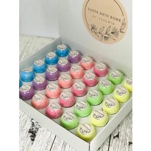Super Bath Bomb  Banyo Bombası Özel Stantlı 30 Adet 40 Gram Tüm Esanslar