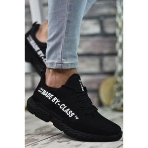 Siyah Beyaz Erkek Sneaker 0012SANTO