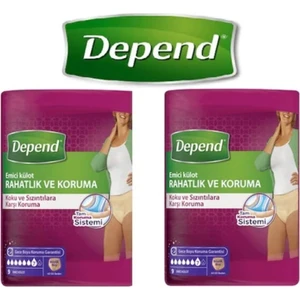 Kadın Emici Külot Büyük Boy 42-50 Beden 9 Adet x 2