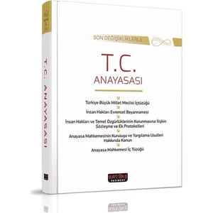 Savaş Yayınevi T. C. Anayasası Son Değişikliklerle Ciltli - Savaş Yayınları Eylül 2021