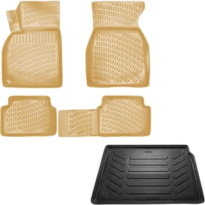 Megane 2 Hb Bej 3D Havuzlu Paspas+Bagaj Havuzu 2004-2010 Arası Caraks