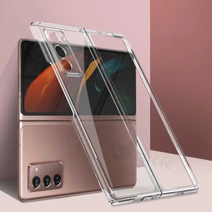 ZORE Galaxy Z Fold 2 Kılıf  Kıpta Metal Görünümlü Ince Kılıf