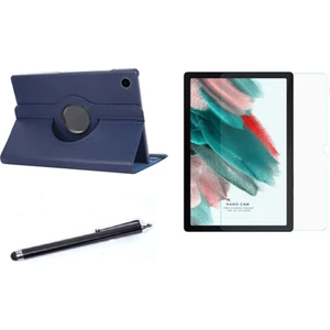 Nezih Case Samsung Galaxy Tab A8 10.5 SM-X200 / SM-X205 Uyumlu 360 Rotating Stand Deri Kılıf Seti