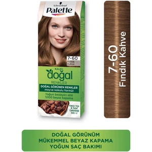 Kalıcı Doğal Renkler Saç Boyası 7-60 Fındık Kahve
