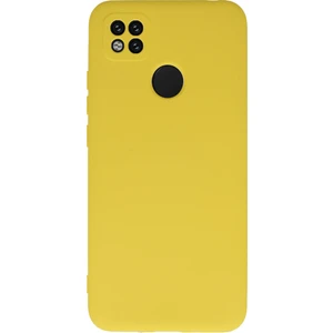 Case World Caseworld Xiaomi Redmi 9c Kapak Kamera Korumalı Içi Kadife Lansman Silikon Kılıf - Sarı