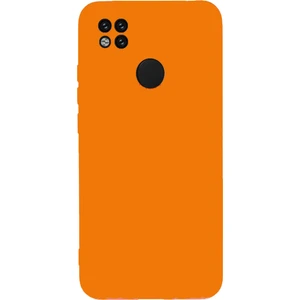Case World Caseworld Xiaomi Redmi 9c Kapak Kamera Korumalı Içi Kadife Lansman Silikon Kılıf - Turuncu