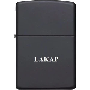 Kuzey Hediyelik Kişiye Özel Çakmak Benzinli (Siyah)