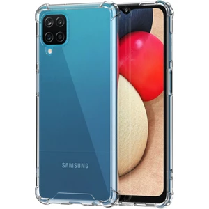 Samsung Galaxy A12 Kılıf Silikon Şeffaf Köşeli Olex