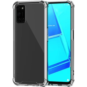 Oppo A52 Kılıf Silikon Şeffaf Köşeli Olex