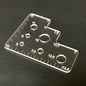 Hobi Deri Kenar Ovalleme Cetveli 10 cm Deri El Aleti 1 Adet