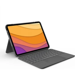 Combo Touch 10.9" iPad Air 10.5 inç 4. ve 5. Nesil ile Uyumlu Çok Yönlü Türkçe Klavyeli Kılıf - Gri