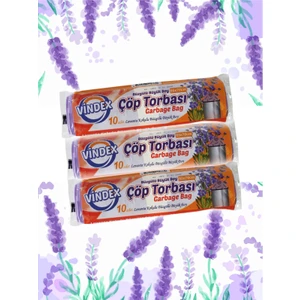 Çöp Torbası Büzgülü Büyük Boy Lavanta Kokulu 3 Adet