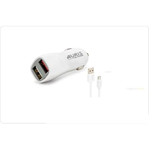 ARS-CR01 3.1A Micro USB 2li Giriş Araç Şarj Başlığı Çakmaklık