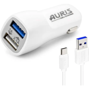 ARS-CR03 3.1A Type C USB 2li Giriş Araç Şarj Başlığı Çakmaklık