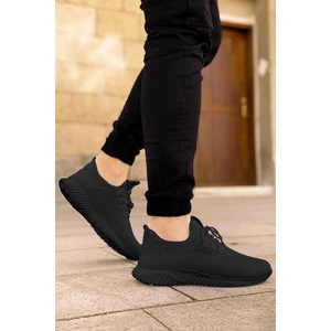 Big King Siyah Triko Spor Ayakkabı Erkekler İçin Ultra Hafif Düz Taban Konfor