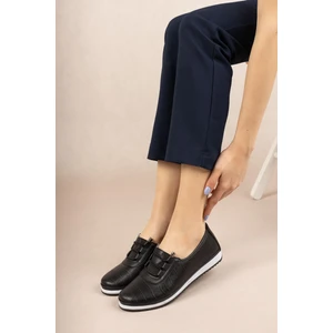 Ortapedik Pedli Siyah Ayakkabı