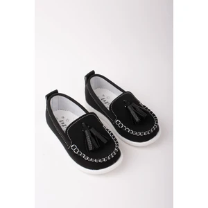 Püsküllü Erkek Bebe Ayakkabı