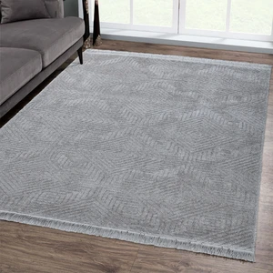 Giza Home Pandora Açık Gri Modern Peluş Oturma Odası ve Salon Halısı 1176-RR22 80x150