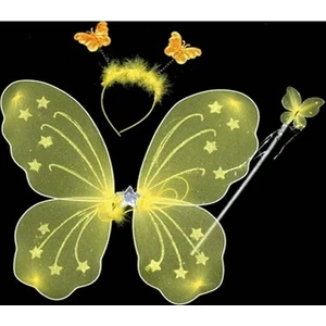 Sedacan Kostüm Işıklı  Kanat Asa- Taç Set