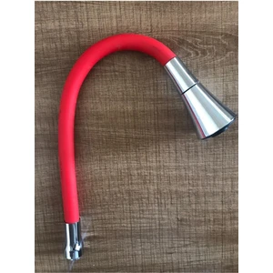 Lux Esnek Kıvrılabilir Renkli Silikon Musluk Bataryası Başlığı Kubar Siyah