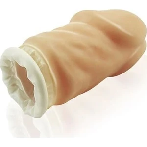 Anında 7 cm Dolgulu Uzatmalı Prezervatif Penis Kılıfı Çikolata Aromalı Masaj Yağı Hediye