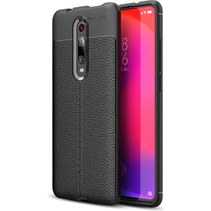 Xiaomi Redmi K20 / Mi 9t / Redmi K20 Pro / Mi 9t Pro Için Litchi Doku Tpu Telefon Kılıfı - Siyah (Yurt Dışından)