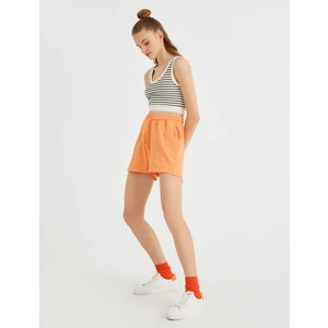 Kadın Beli Lastikli Şort