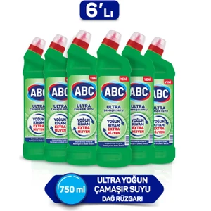 Abc Ultra Çamaşır Suyu 810G Dağ Rüzgarı 6'lı Paket