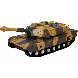 Sesli ve Işıklı Askeri Tank 27 cm 27073 Kahverengi
