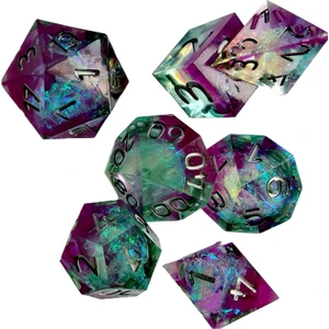 Polyhedral Zar D4 D6 D8 2XD10 D12 D20 7-Die Dnd Rol Oynama Için Set (Yurt Dışından)