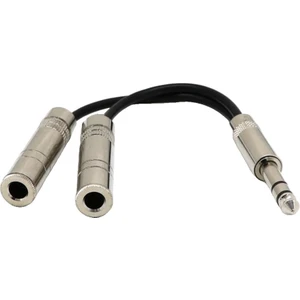 8 "uzun 1/4" Jack Erkek 2x 6.5mm 1/4 "trs Kadın Ses Y Splitter Ses Kablosu(Yurt Dışından)