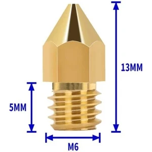 Hobi Mekatronik 0.4 Mk8 Pirinç Nozzle